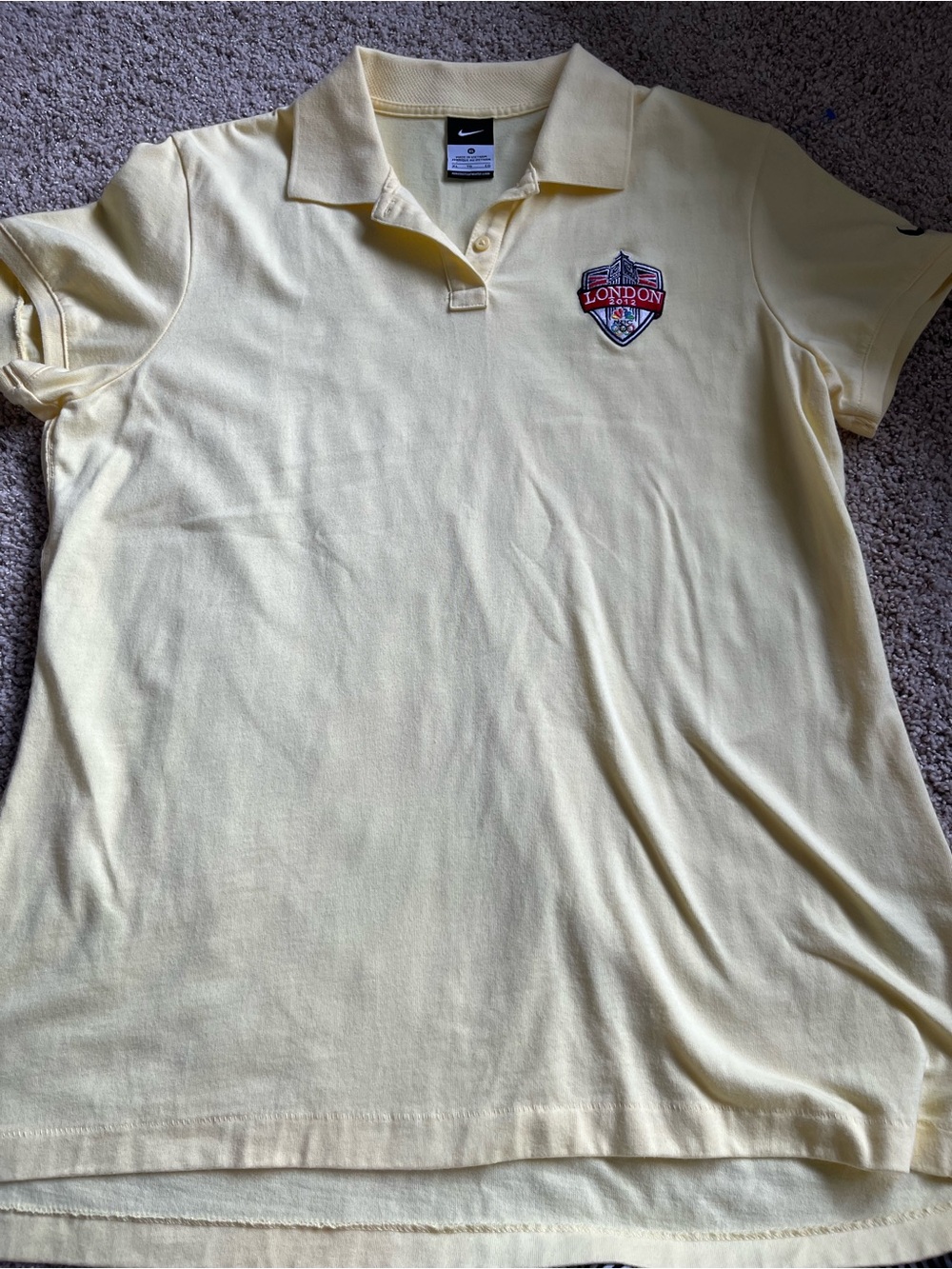 Nike London Olympics Yellow Polo with London Crest
